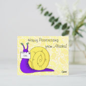  Postcrossing Snail - Briefkaart (Staand voorkant)
