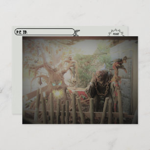 Postcrossing - Spooky Witch Halloween Briefkaart