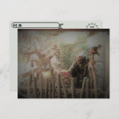 Postcrossing - Spooky Witch Halloween Briefkaart (Voorkant / Achterkant)