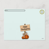 Postcrossing Tito Taz & Annie's 2025 Thanksgiving Feestdagenkaart (Achterkant)