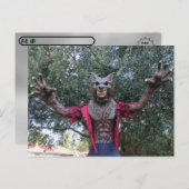 Postcrossing - Weerwolf / Wolf Man Briefkaart (Voorkant / Achterkant)