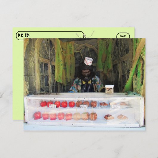 Postcrossing - Weerwolf / Wolfman Verkoper Briefkaart (Voorkant / Achterkant)