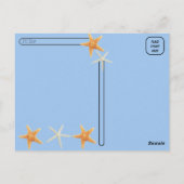 Postcrossing - Zeeschelpen op het strand Briefkaart (Achterkant)