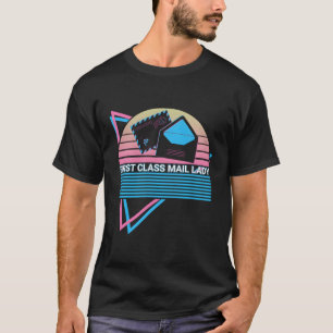Postdienst Post Eerste Klasse Mail Lady T-shirt
