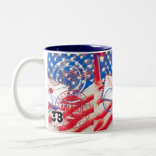 Postdienst Tweekleurige Koffiemok (Links)