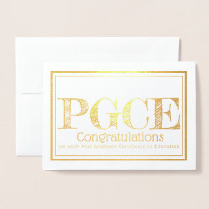 Postdoctoraal certificaat in het onderwijs PGCE Folie Kaarten