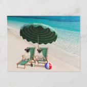 Poste - Carlins à la carte postale de la plage (Devant)