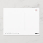 Poste - Carte postale de chat blanc (Dos)