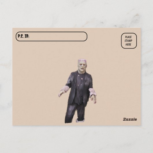 Poste - Carte postale Monster de Frankenstein (Dos)