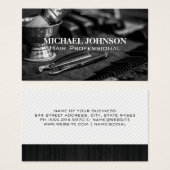 Poste de travail de la Boutique de Barber (Devant & derrière)