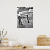 Posten in de sneeuw poster (Keuken)