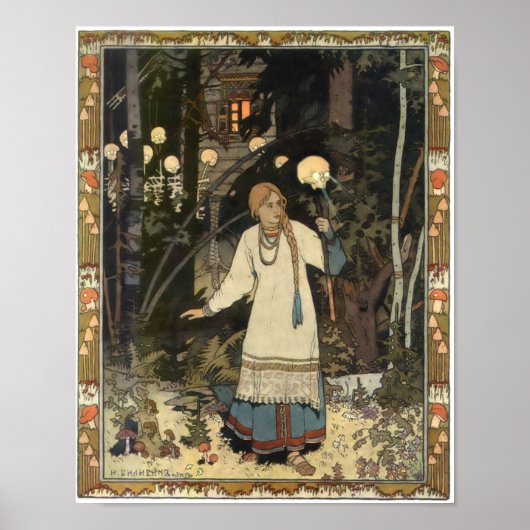 Poster В а с и л и с Vasilisa Ivan Bilibin (Devant)