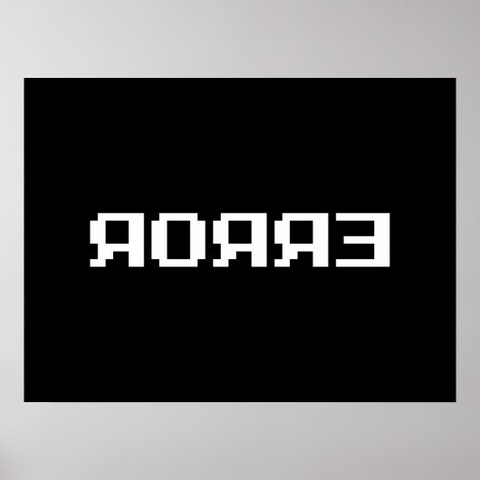 POSTER Я Я Я Ǝ | ERREUR (Devant)