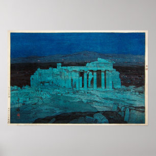 Poster パ, ン 殿, Parthenon, Hiroshi Yoshida