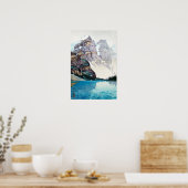 Poster モ レ ー 湖, Lac Moraine, Hiroshi Yoshida, Coupe de bo (Cuisine)