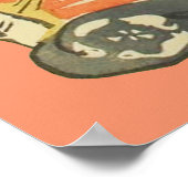 Poster 三 味 線 を 弾 く 猫, Cat Jouant Guitare, Kuniyoshi, Uki (Coin)