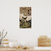 POSTER 動植綵絵(15)梅花群鶴図, 伊藤若冲 (Cuisine)