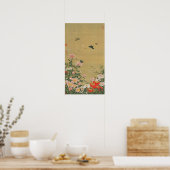 POSTER 動 植 綵 絵(1) 芍 薬 群 ,   (Cuisine)