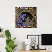 Poster 北 斎 Feminine Wave Hokusai Art (Bureau à domicile)