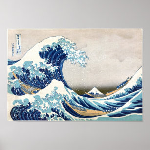 Poster 北 斎 grande vague au large de Kanagawa Hokusai