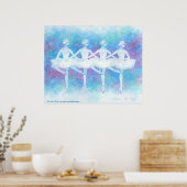 POSTER 四羽の白鳥の踊りアートプリント (Cuisine)