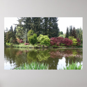 Poster 夏 季 美 丽 的 植 物 , beau jardin botanique