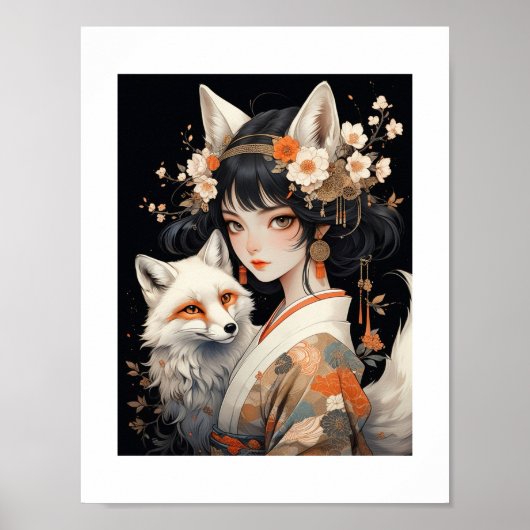 Poster 妖狐［japanese fox monsters］001 (Devant)