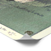 Poster 日 橋, Pont Nihonbashi, Hasui Kawase, Coupe du bois (Coin)