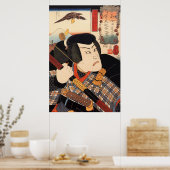 Poster 歌 舞 伎 者, 国 acteur 芳 Kabuki, Kuniyoshi, Ukiyoe (Cuisine)