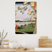 Poster 江 戸 の 桜, 広 Fleurs de cerisiers de l'Edo, Hiroshige (Cuisine)