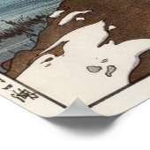 Poster 河 湖, Lac Kawaguchi, Hiroshi Yoshida, Coupe de bois (Coin)