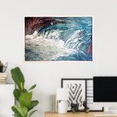 Poster 渓 流, Rapids, Hiroshi Yoshida, Coupe du bois (Bureau à domicile)