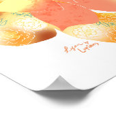 POSTER 着物の女の子とテディベア (Coin)