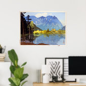 Poster 穂 高 岳, Mont Hotaka, Hiroshi Yoshida, Découpe (Bureau à domicile)