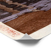 Poster 穂 高 岳, Mont Hotaka, Hiroshi Yoshida, Découpe (Coin)