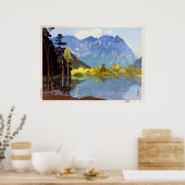 Poster 穂 高 岳, Mont Hotaka, Hiroshi Yoshida, Découpe (Cuisine)