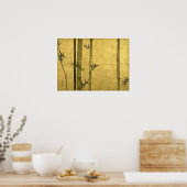 Poster 竹 図, 光 琳 Bamboo, Ogata Kōrin, Sumi-e (Cuisine)