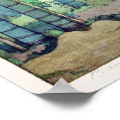 Poster 竹 林, Bambou, Hiroshi Yoshida, Bois (Coin)