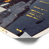 Poster 筑 後 川 夕 べ, Soirée dans la rivière Chikugo, Hiroshi (Coin)