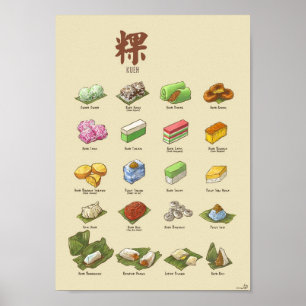 Poster 粿 I (A4) de Kueh  
