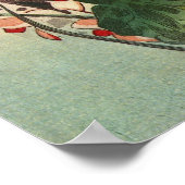 Poster 花 ン ボ, 広 重 Dragonfly et Flower, Hiroshige, Ukiyo-e (Coin)