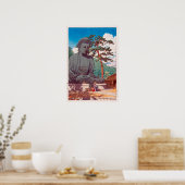 Poster 鎌 倉 仏, Grand Bouddha à Kamakura, Hasui Kawase (Cuisine)