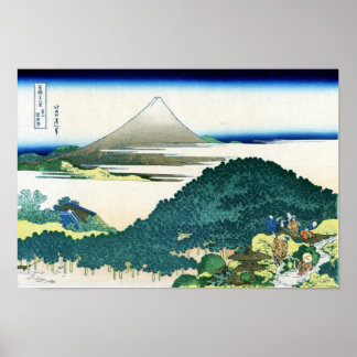 POSTER 青 山 円 座 松, 北 斎