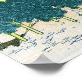 Poster 青 山 円 松, 北 斎 Voir le Mont Fuji depuis Aoyama, Hoku (Coin)