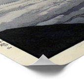 Poster 鳳 凰 山, Mont Hōō, Hiroshi Yoshida, Coupe de bois (Coin)