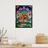Poster 黃財神5 Buddha Mantra Yellow Jambhala (Cuisine)