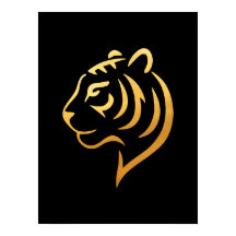 黄金の虎 Gold Tiger – Art Minimaliste Japonais