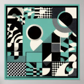 POSTER 민 트 패 턴 액 자 (Devant)