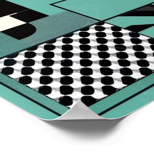 POSTER 민 트 패 턴 액 자 (Coin)