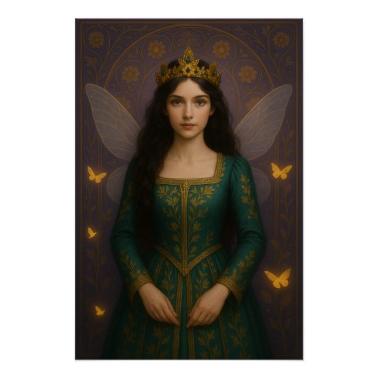 Poster 003_A fairy princess in emerald green. (Devant)